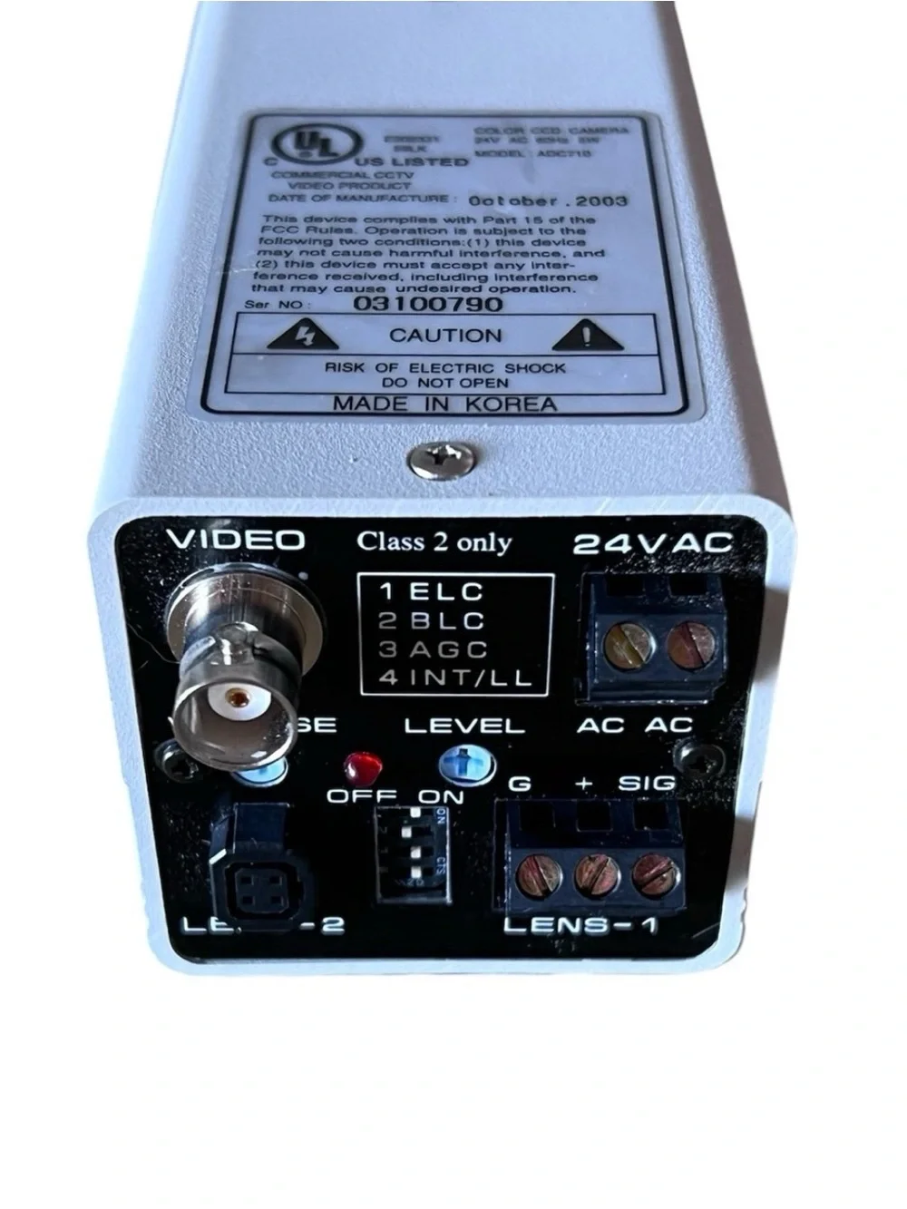 American Dynamics ADC710 Color Digital CCD Camera